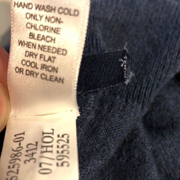 Banana Republic Silk Cashmere 1/4 Zip Sweater Sz. L - Picture 7 of 7